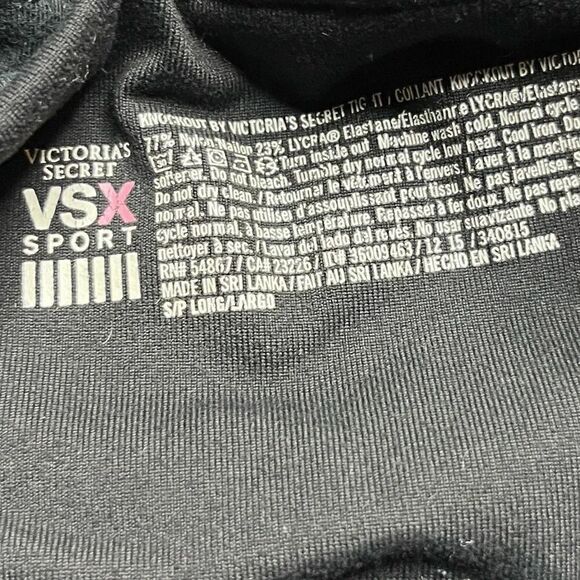 Victoria's Secret Sport Knockout Full Length athletic Leggings Black Size Small - Picture 7 of 7